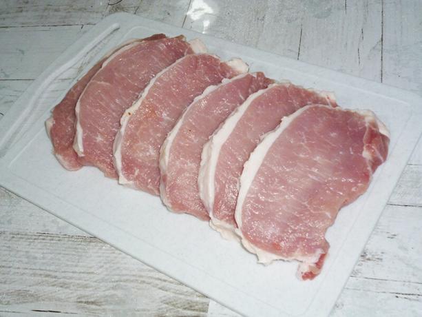 Filetes de carne de cerdo
