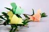 La primavera está llegando: hacer Origami "Pájaro en un árbol" durante 5 minutos