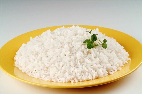El arroz blanco